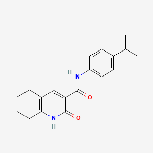 molecular formula C19H22N2O2 B5498905 N-(4-isopropylphenyl)-2-oxo-1,2,5,6,7,8-hexahydro-3-quinolinecarboxamide 