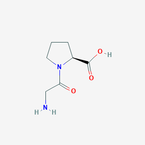 molecular formula C₇H₁₂N₂O₃ B549900 Glycyl-L-proline CAS No. 704-15-4
