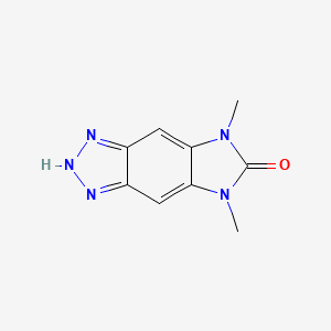 molecular formula C9H9N5O B5499028 5,7-dimethyl-5,7-dihydroimidazo[4,5-f][1,2,3]benzotriazol-6(1H)-one 
