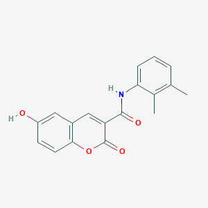 molecular formula C18H15NO4 B5499148 N-(2,3-dimethylphenyl)-6-hydroxy-2-oxo-2H-chromene-3-carboxamide 