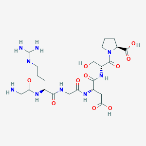 molecular formula C₂₂H₃₇N₉O₁₀ B549922 Gly-arg-gly-asp-ser-pro CAS No. 91037-75-1