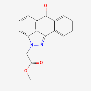 molecular formula C17H12N2O3 B5499232 methyl (6-oxodibenzo[cd,g]indazol-2(6H)-yl)acetate 
