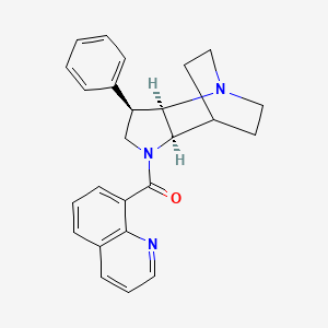 molecular formula C25H25N3O B5499240 (3R*,3aR*,7aR*)-3-phenyl-1-(quinolin-8-ylcarbonyl)octahydro-4,7-ethanopyrrolo[3,2-b]pyridine 