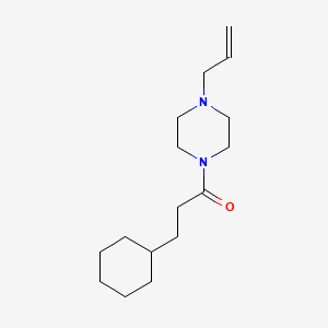 molecular formula C16H28N2O B5499336 1-allyl-4-(3-cyclohexylpropanoyl)piperazine 