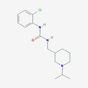 molecular formula C16H24ClN3O B5499360 N-(2-chlorophenyl)-N'-[(1-isopropylpiperidin-3-yl)methyl]urea 