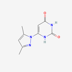 molecular formula C9H10N4O2 B5499390 6-(3,5-dimethyl-1H-pyrazol-1-yl)-2,4(1H,3H)-pyrimidinedione 