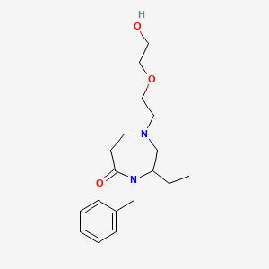 4-benzyl-3-ethyl-1-[2-(2-hydroxyethoxy)ethyl]-1,4-diazepan-5-one