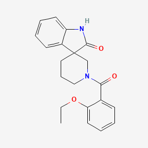 molecular formula C21H22N2O3 B5499452 1'-(2-ethoxybenzoyl)spiro[indole-3,3'-piperidin]-2(1H)-one 