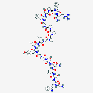 molecular formula C₁₀₇H₁₅₃N₂₇O₂₆ B549947 Galanin-(1-13)-bradykinin-(2-9)-amide CAS No. 142846-71-7