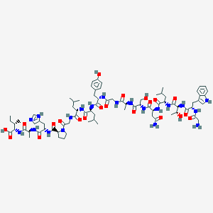 molecular formula C₇₈H₁₁₆N₂₀O₂₁ B549951 Galanin (1-16) CAS No. 125118-77-6