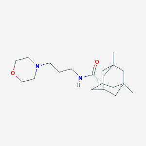 molecular formula C20H34N2O2 B5499561 3,5-dimethyl-N-[3-(4-morpholinyl)propyl]-1-adamantanecarboxamide 