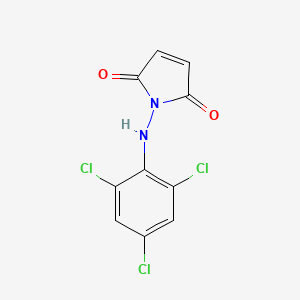molecular formula C10H5Cl3N2O2 B5499574 1-[(2,4,6-trichlorophenyl)amino]-1H-pyrrole-2,5-dione 