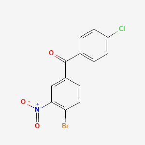 molecular formula C13H7BrClNO3 B5499581 (4-bromo-3-nitrophenyl)(4-chlorophenyl)methanone 