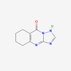 molecular formula C9H10N4O B5499648 5,6,7,8-tetrahydro[1,2,4]triazolo[5,1-b]quinazolin-9(4H)-one CAS No. 99131-44-9
