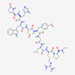 molecular formula C55H76N16O12 B549972 Fertirelin CAS No. 38234-21-8