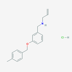 molecular formula C18H22ClNO B5499722 N-{3-[(4-methylbenzyl)oxy]benzyl}-2-propen-1-amine hydrochloride 
