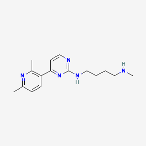 molecular formula C16H23N5 B5499739 N-[4-(2,6-dimethyl-3-pyridinyl)-2-pyrimidinyl]-N'-methyl-1,4-butanediamine dihydrochloride 