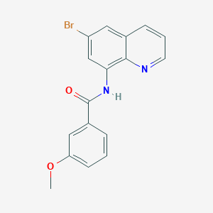 molecular formula C17H13BrN2O2 B5499778 N-(6-bromo-8-quinolinyl)-3-methoxybenzamide 
