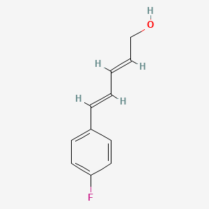 molecular formula C11H11FO B5499795 5-(4-fluorophenyl)-2,4-pentadien-1-ol 