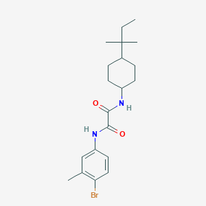 N-(4-bromo-3-methylphenyl)-N'-[4-(1,1-dimethylpropyl)cyclohexyl]ethanediamide