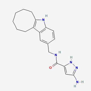 5-amino-N-(6,7,8,9,10,11-hexahydro-5H-cycloocta[b]indol-2-ylmethyl)-1H-pyrazole-3-carboxamide