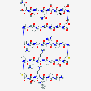 molecular formula C₁₅₂H₂₅₇N₄₃O₄₄S₂ B549997 Dermaseptin CAS No. 136212-91-4