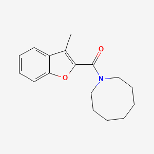molecular formula C17H21NO2 B5500052 1-[(3-methyl-1-benzofuran-2-yl)carbonyl]azocane 