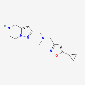 [(5-cyclopropyl-3-isoxazolyl)methyl]methyl(4,5,6,7-tetrahydropyrazolo[1,5-a]pyrazin-2-ylmethyl)amine dihydrochloride
