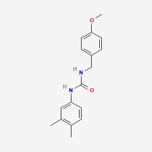 molecular formula C17H20N2O2 B5500165 N-(3,4-二甲基苯基)-N'-(4-甲氧基苄基)脲 