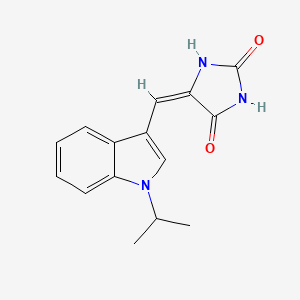 5-[(1-isopropyl-1H-indol-3-yl)methylene]-2,4-imidazolidinedione