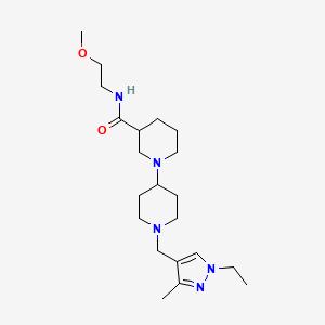 1'-[(1-ethyl-3-methyl-1H-pyrazol-4-yl)methyl]-N-(2-methoxyethyl)-1,4'-bipiperidine-3-carboxamide