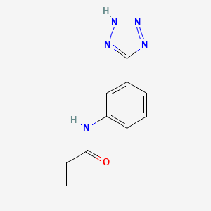 molecular formula C10H11N5O B5500248 N-[3-(1H-tetrazol-5-yl)phenyl]propanamide 