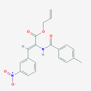 molecular formula C20H18N2O5 B5500281 allyl 2-[(4-methylbenzoyl)amino]-3-(3-nitrophenyl)acrylate 