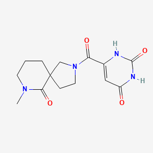 6-[(7-methyl-6-oxo-2,7-diazaspiro[4.5]dec-2-yl)carbonyl]pyrimidine-2,4(1H,3H)-dione