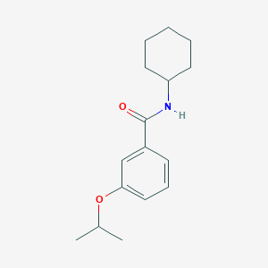 molecular formula C16H23NO2 B5500353 N-cyclohexyl-3-isopropoxybenzamide 