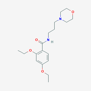 molecular formula C18H28N2O4 B5500394 2,4-diethoxy-N-[3-(4-morpholinyl)propyl]benzamide 