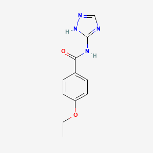 molecular formula C11H12N4O2 B5500402 4-ethoxy-N-4H-1,2,4-triazol-3-ylbenzamide 