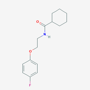 molecular formula C15H20FNO2 B5500417 N-[2-(4-fluorophenoxy)ethyl]cyclohexanecarboxamide 
