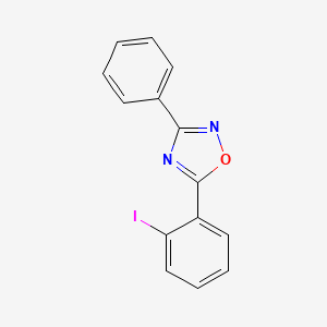 molecular formula C14H9IN2O B5500477 5-(2-iodophenyl)-3-phenyl-1,2,4-oxadiazole 