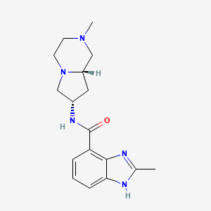 2-methyl-N-[(7S,8aS)-2-methyloctahydropyrrolo[1,2-a]pyrazin-7-yl]-1H-benzimidazole-4-carboxamide