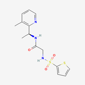 N~1~-[(1S)-1-(3-methylpyridin-2-yl)ethyl]-N~2~-(2-thienylsulfonyl)glycinamide