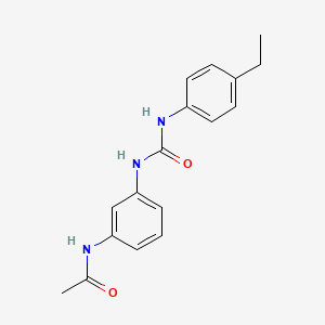 molecular formula C17H19N3O2 B5500567 N-[3-({[(4-ethylphenyl)amino]carbonyl}amino)phenyl]acetamide 