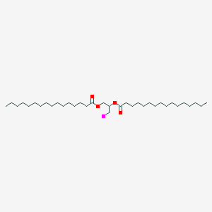 molecular formula C35H67IO4 B055006 (2-十六烷酰氧基-3-碘丙基)十六烷酸酯 CAS No. 40290-36-6