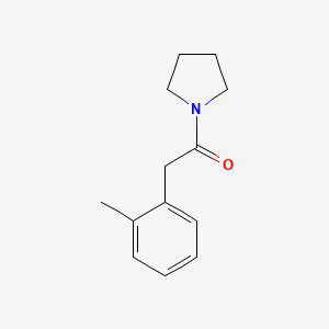 molecular formula C13H17NO B5500645 1-[(2-methylphenyl)acetyl]pyrrolidine 