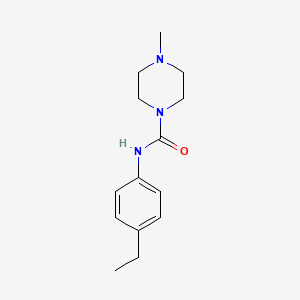 molecular formula C14H21N3O B5500781 N-(4-ethylphenyl)-4-methyl-1-piperazinecarboxamide 