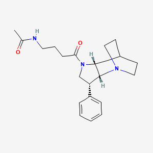 N-{4-oxo-4-[(3R*,3aR*,7aR*)-3-phenylhexahydro-4,7-ethanopyrrolo[3,2-b]pyridin-1(2H)-yl]butyl}acetamide