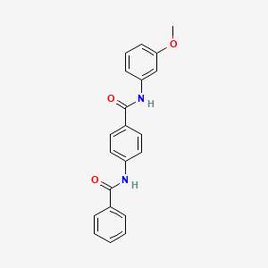 molecular formula C21H18N2O3 B5500919 4-(benzoylamino)-N-(3-methoxyphenyl)benzamide 