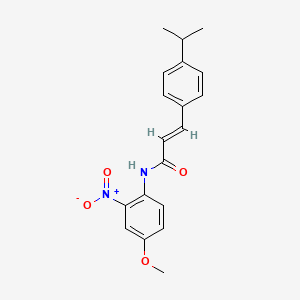 molecular formula C19H20N2O4 B5501000 3-(4-isopropylphenyl)-N-(4-methoxy-2-nitrophenyl)acrylamide 