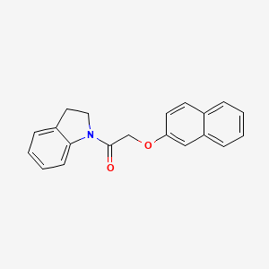 molecular formula C20H17NO2 B5501016 1-[(2-萘氧基)乙酰基]吲哚 