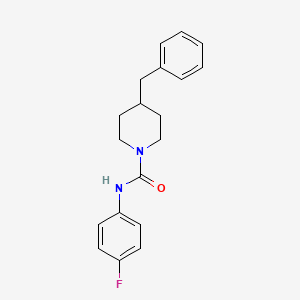 molecular formula C19H21FN2O B5501017 4-benzyl-N-(4-fluorophenyl)-1-piperidinecarboxamide 